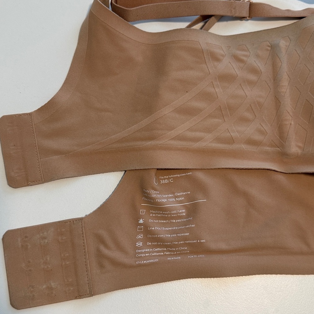 Honeylove nude soft bra sz L 38B/C - Picture 4 of 4